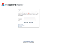 Tablet Screenshot of myrecordtracker.com